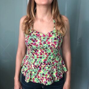 Jessica Simpson Multicolor Floral Tank Top